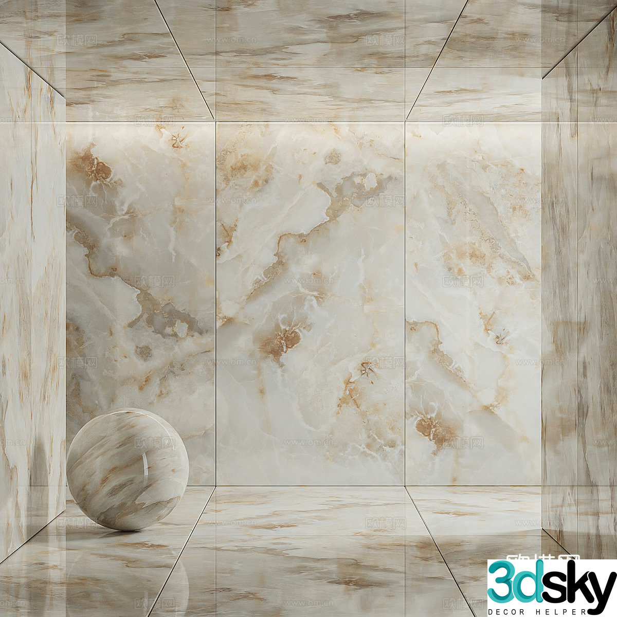 3d model of floor tiles