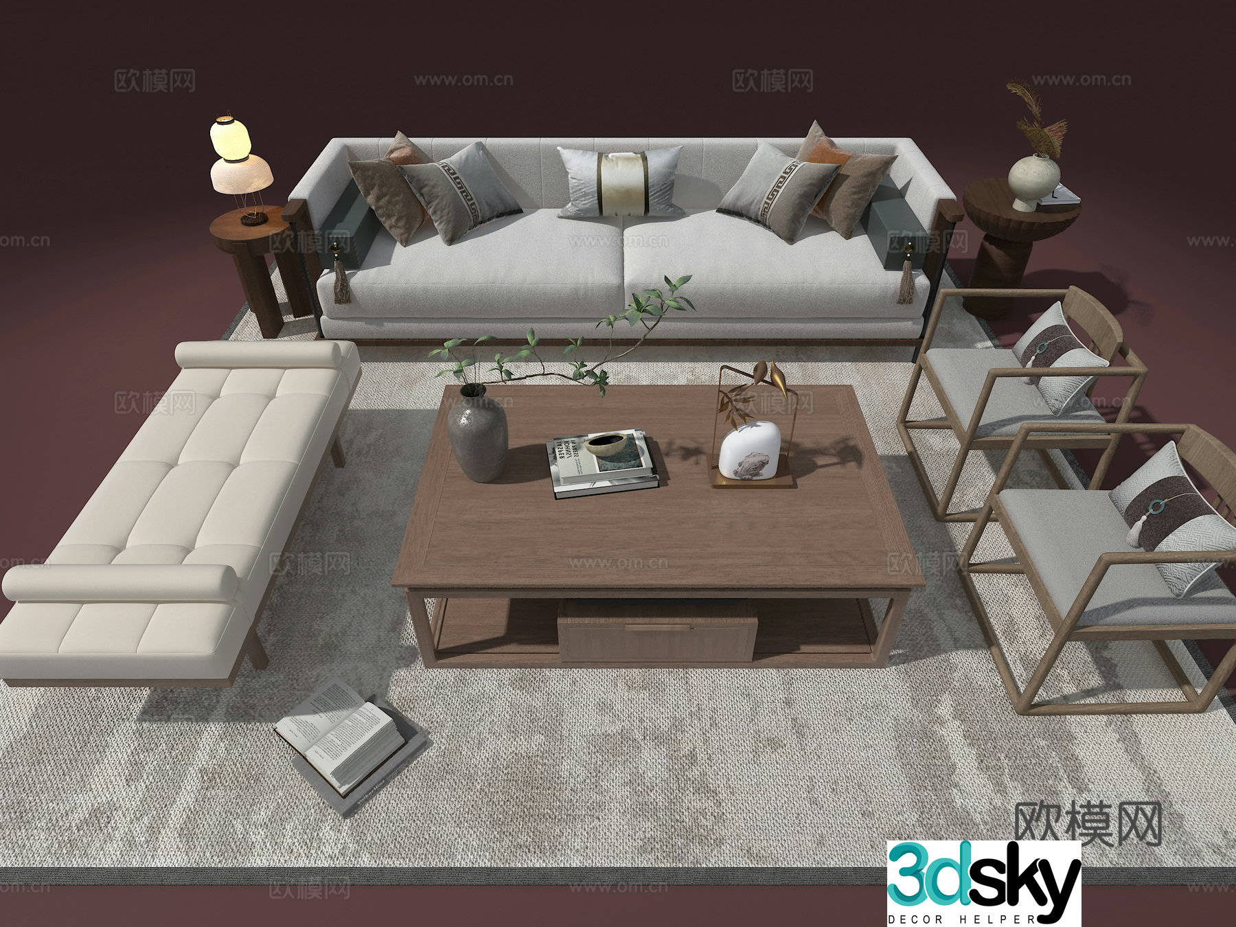 Song’s sofa set 3D model
