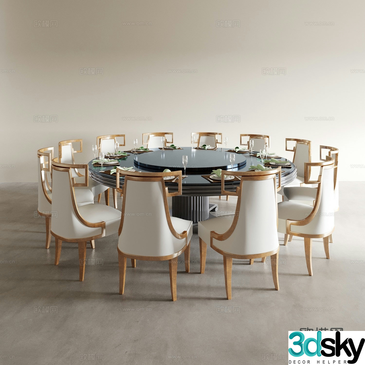 Dining table and chairs living and dining table and chairs dining table and chairs wine table and chair combination round wine table and chair 3D model