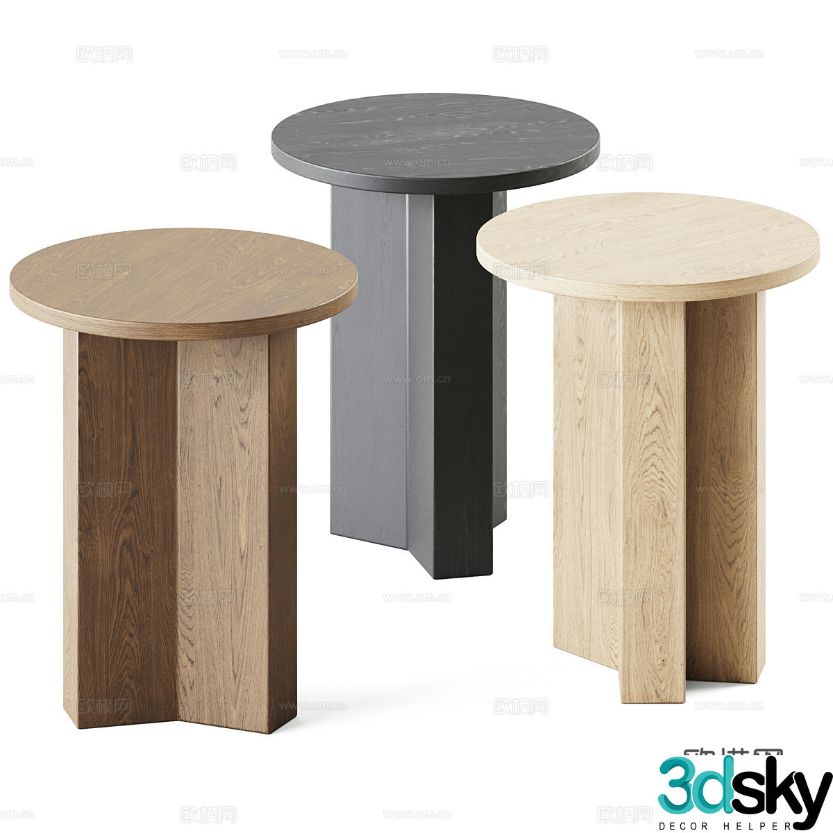Side table Trapeza D403d model
