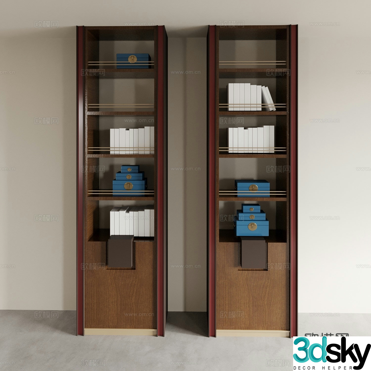 Tea cabinet bookcase display cabinet bookcase decoration cabinet bogus shelves storage cabinet wine cabinet side cabinet 3d model