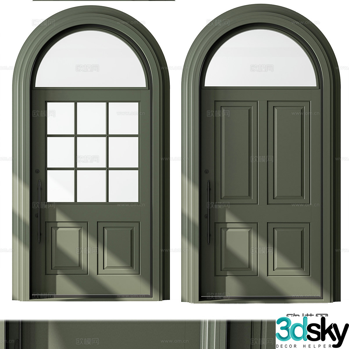 Arched Door – Door Model 743d Model