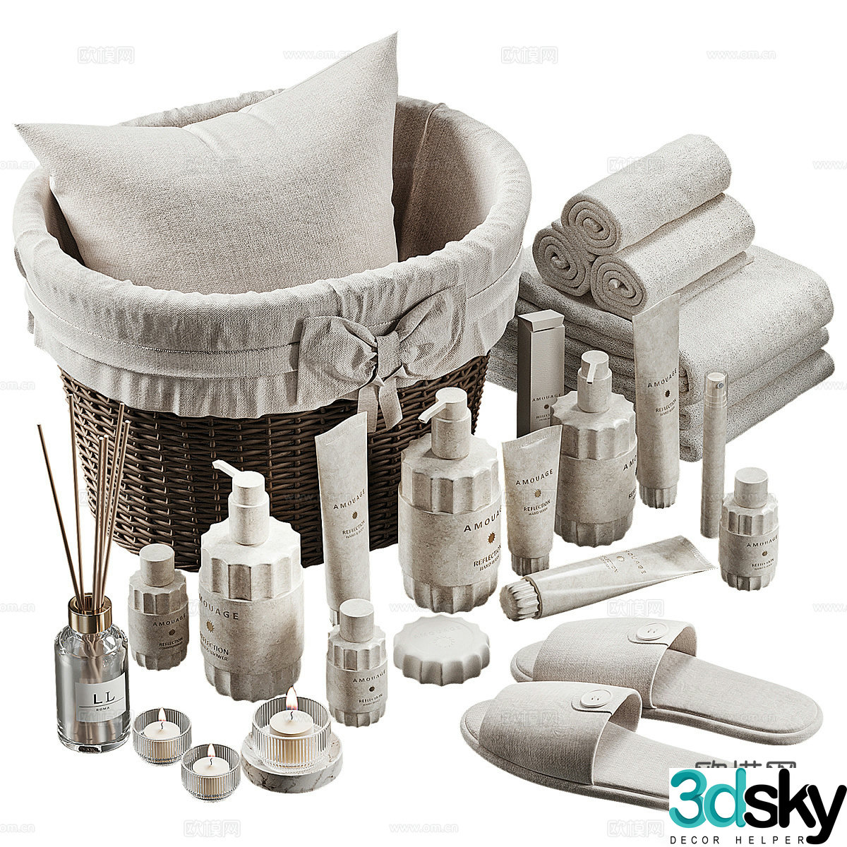 Toiletries Toiletries Toiletries Toiletries Bathroom Small Parts Bathroom Ornaments Bathroom Ornaments 3D Model