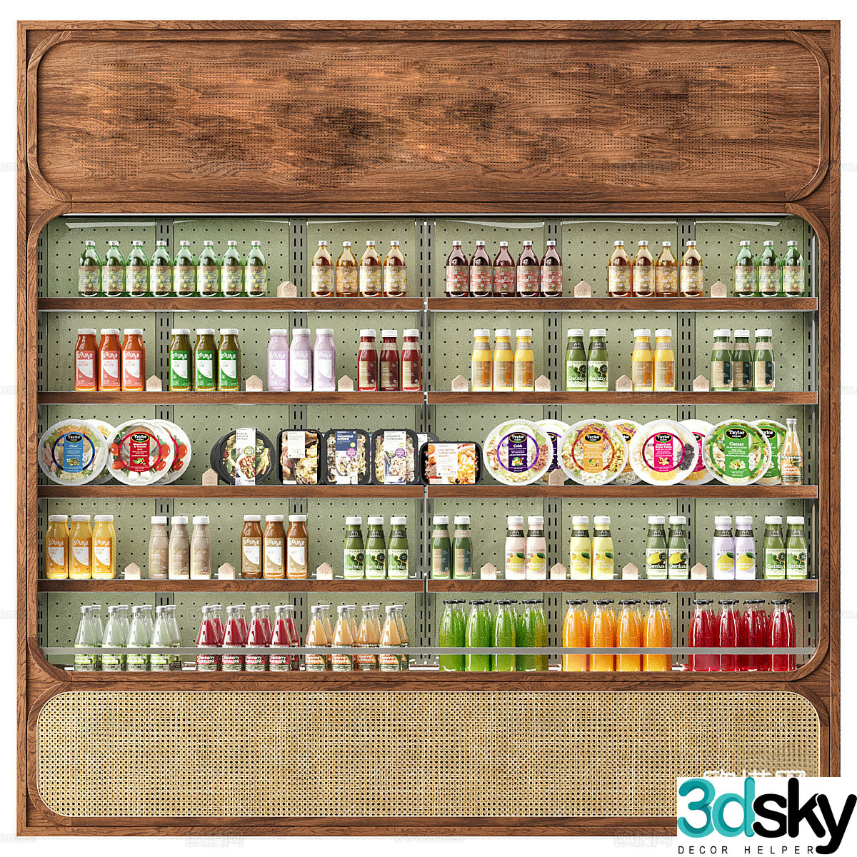 Retail industry 3D model