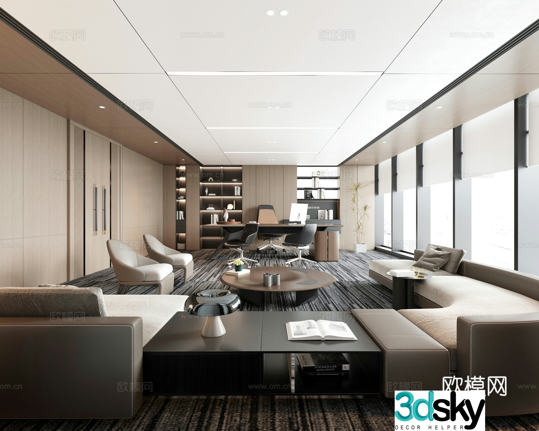 Modern office 3d model