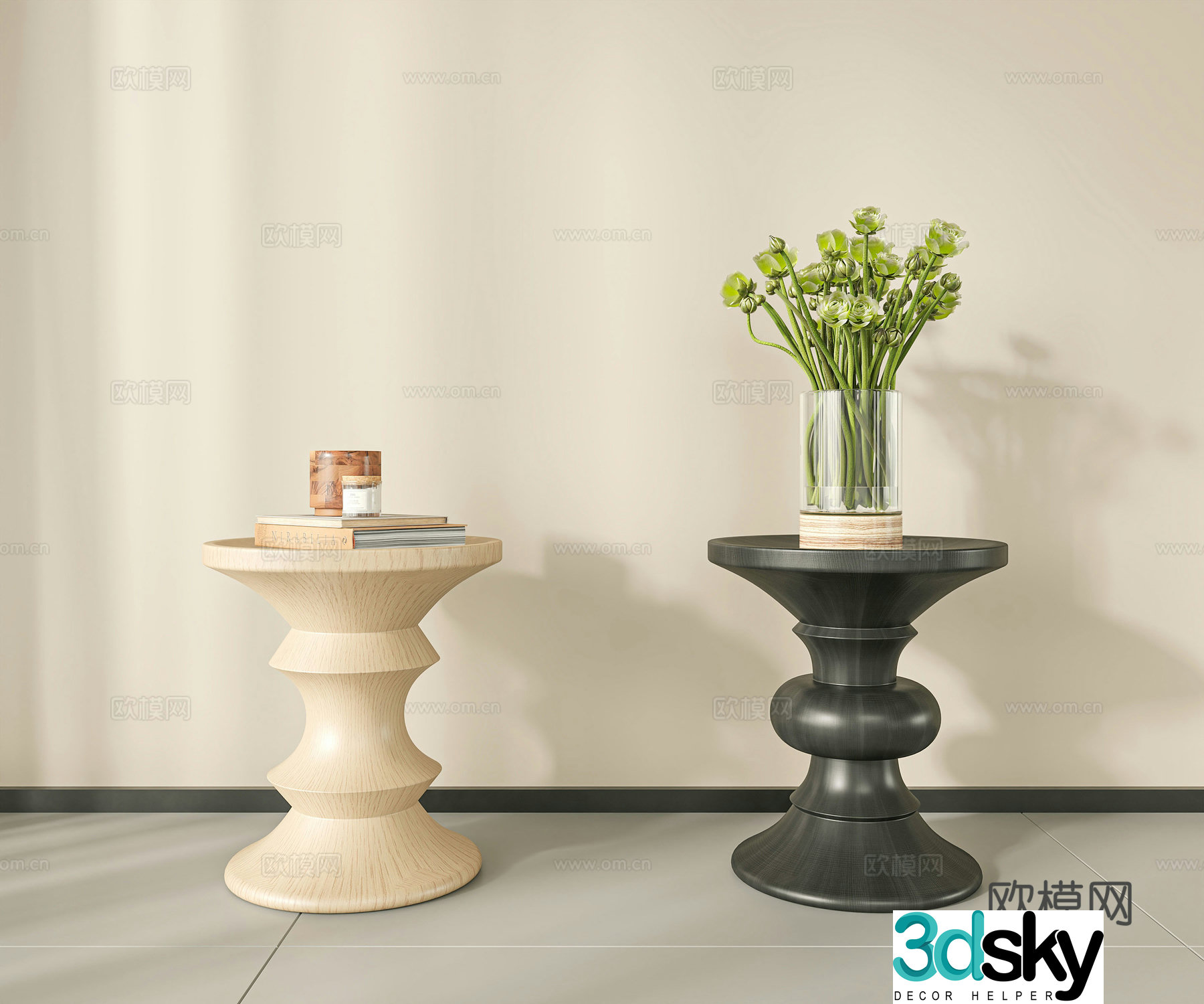 Modern side table 3D model