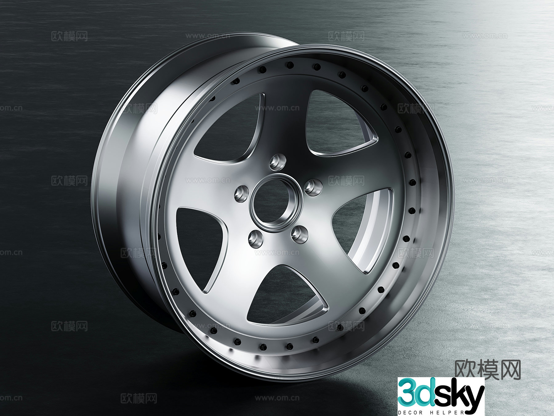 3D model of wheel hub modification