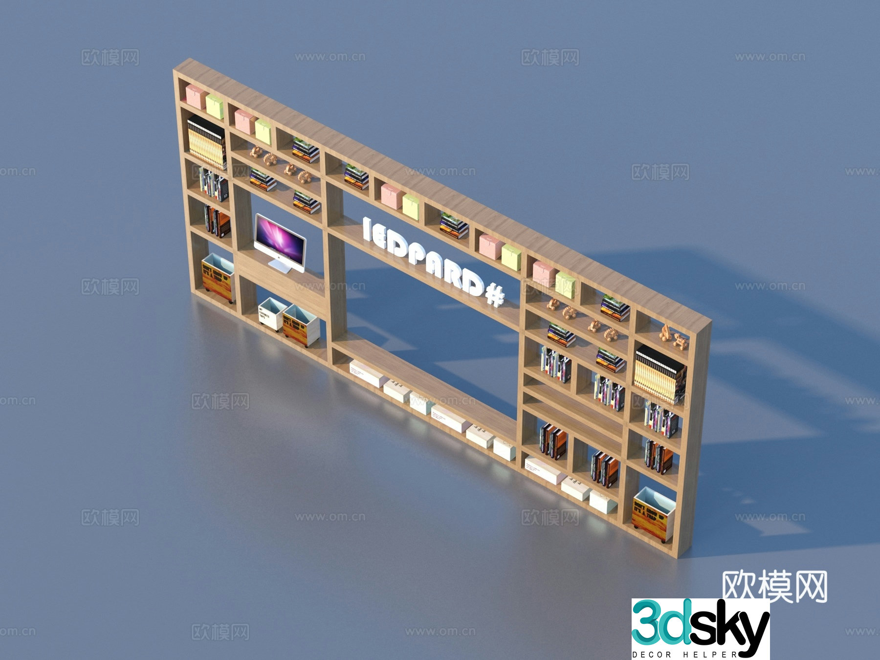 Children’s cabinet toy cabinet bookcase 3d model