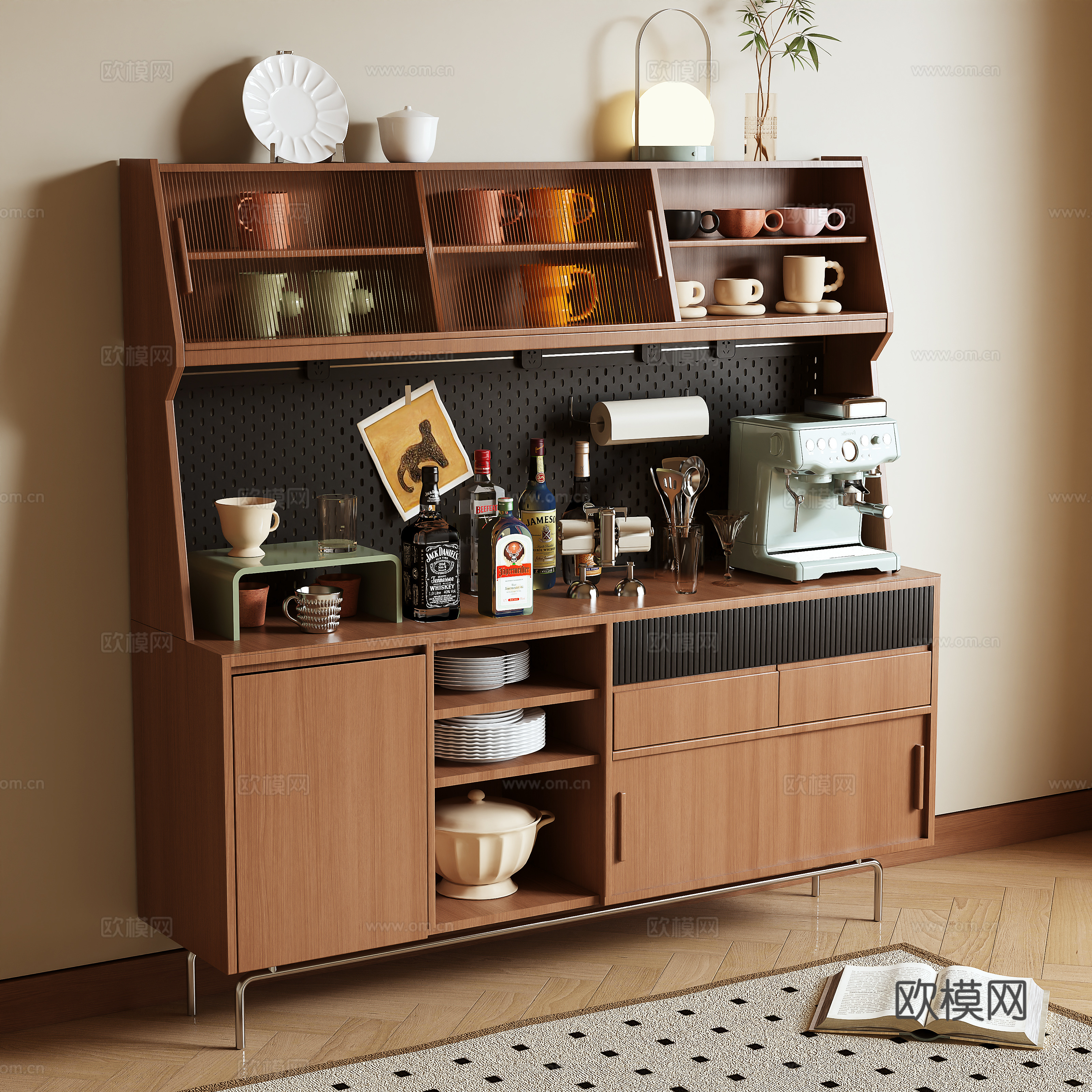 Middle-aged sideboard 3D model