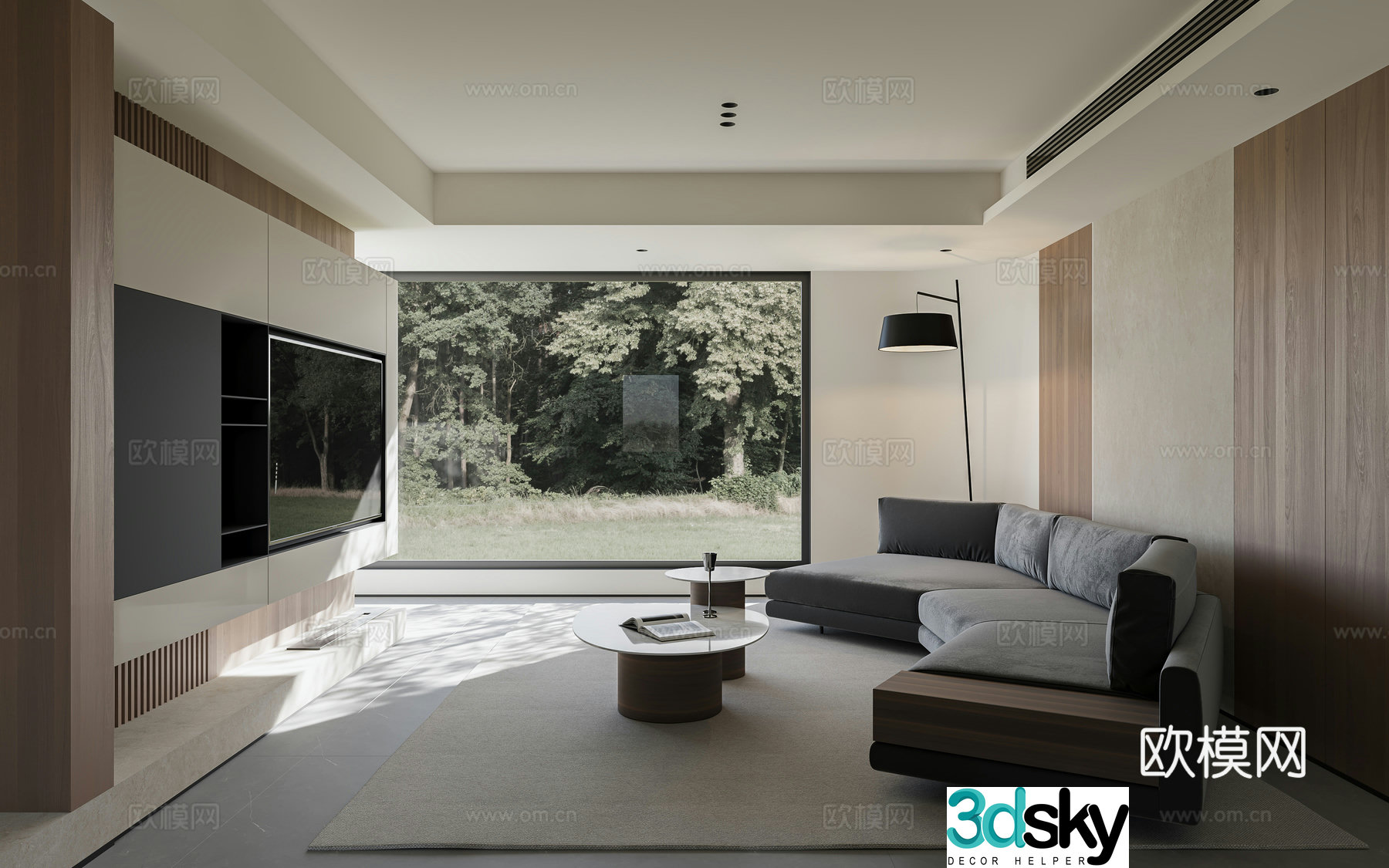 Modern living room 3d model
