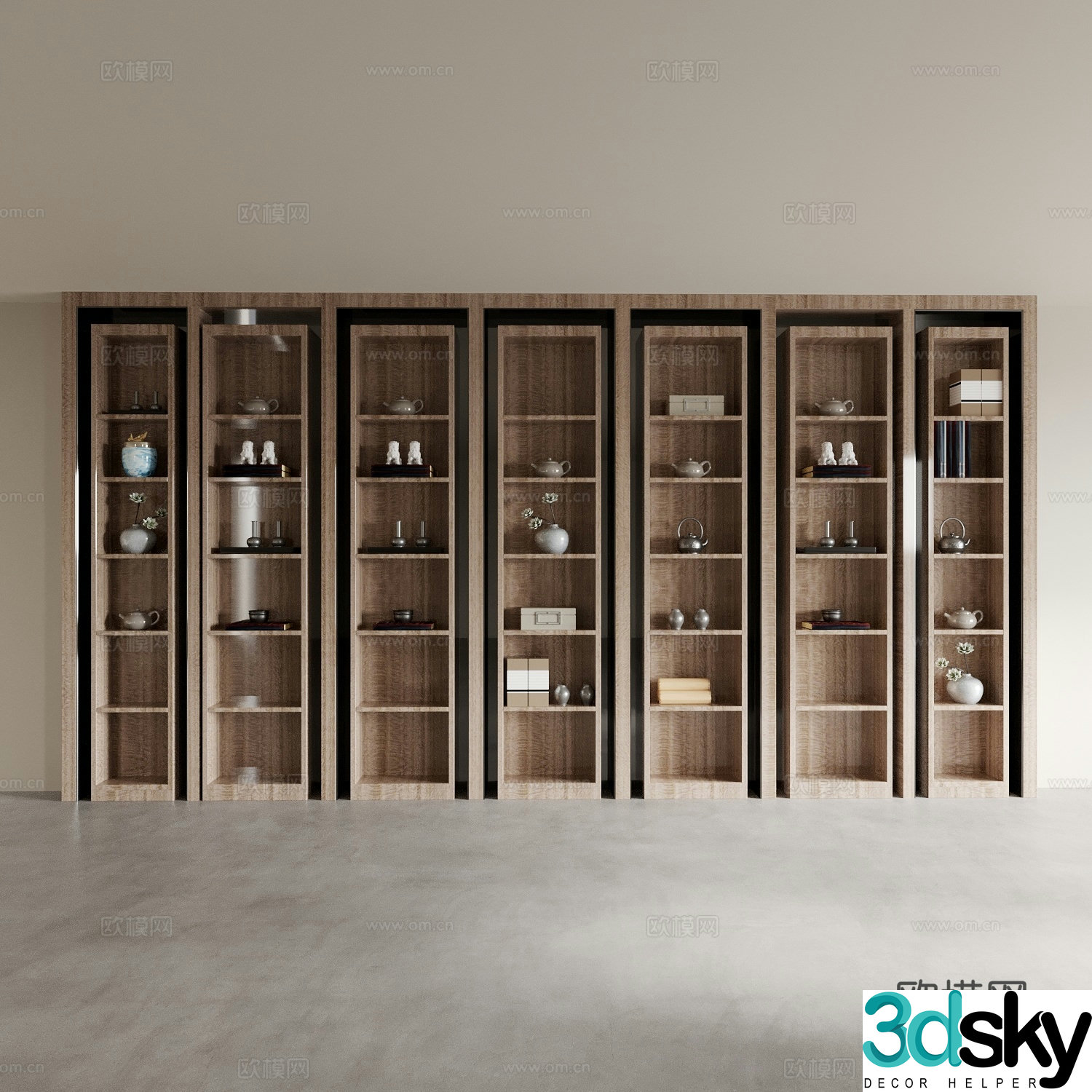 Tea cabinet bookcase display cabinet bookcase decoration cabinet bogus shelves storage cabinet wine cabinet side cabinet 3d model