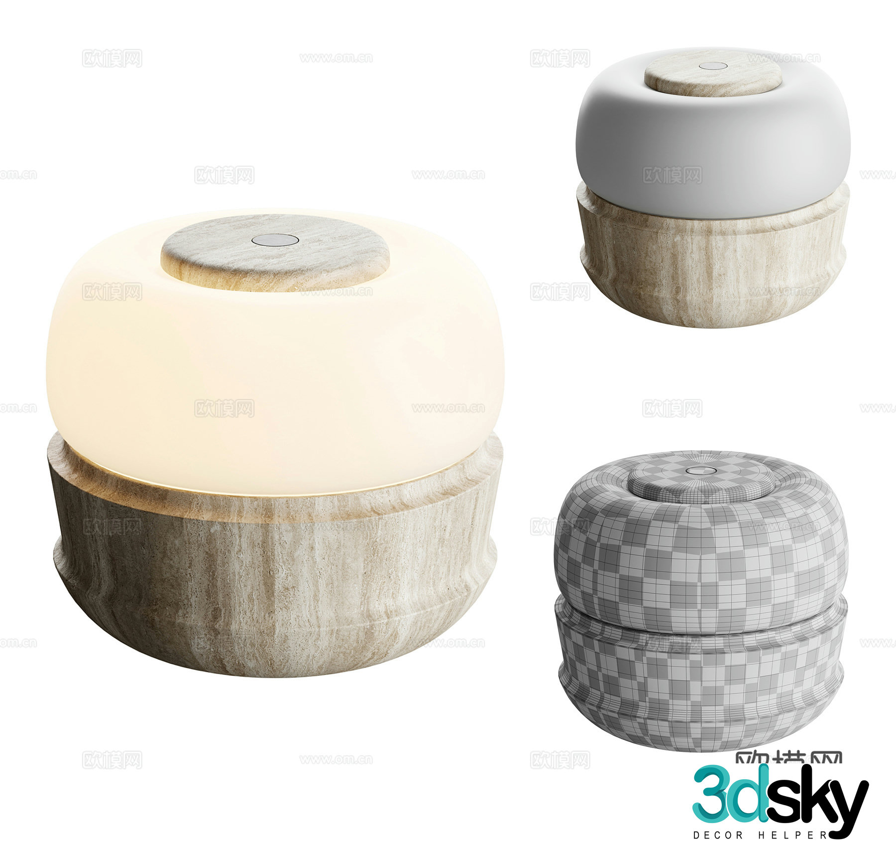 Modern desk lamp 3d model