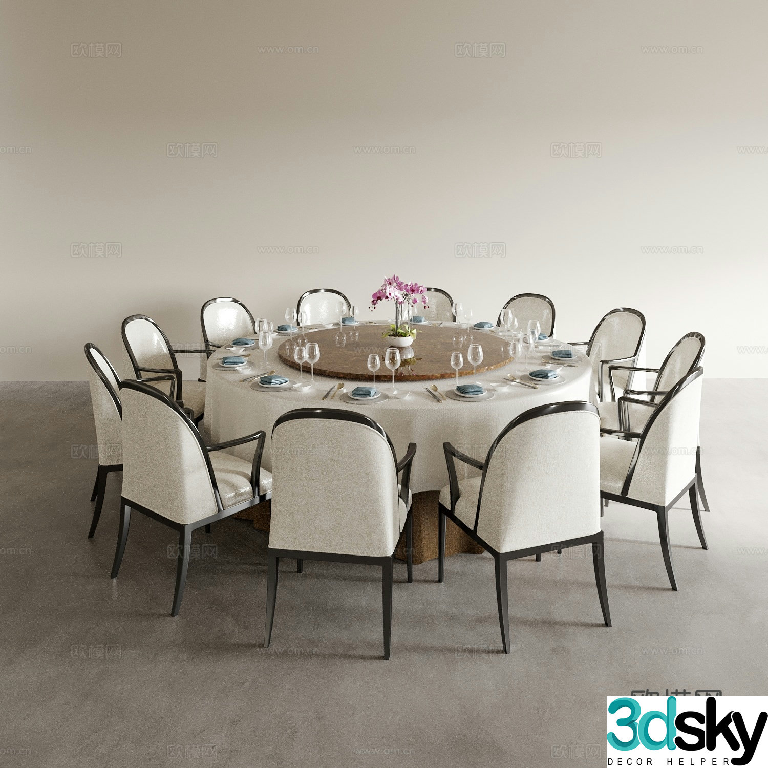 Dining table and chairs living and dining table and chairs dining table and chairs wine table and chair combination round wine table and chair 3D model