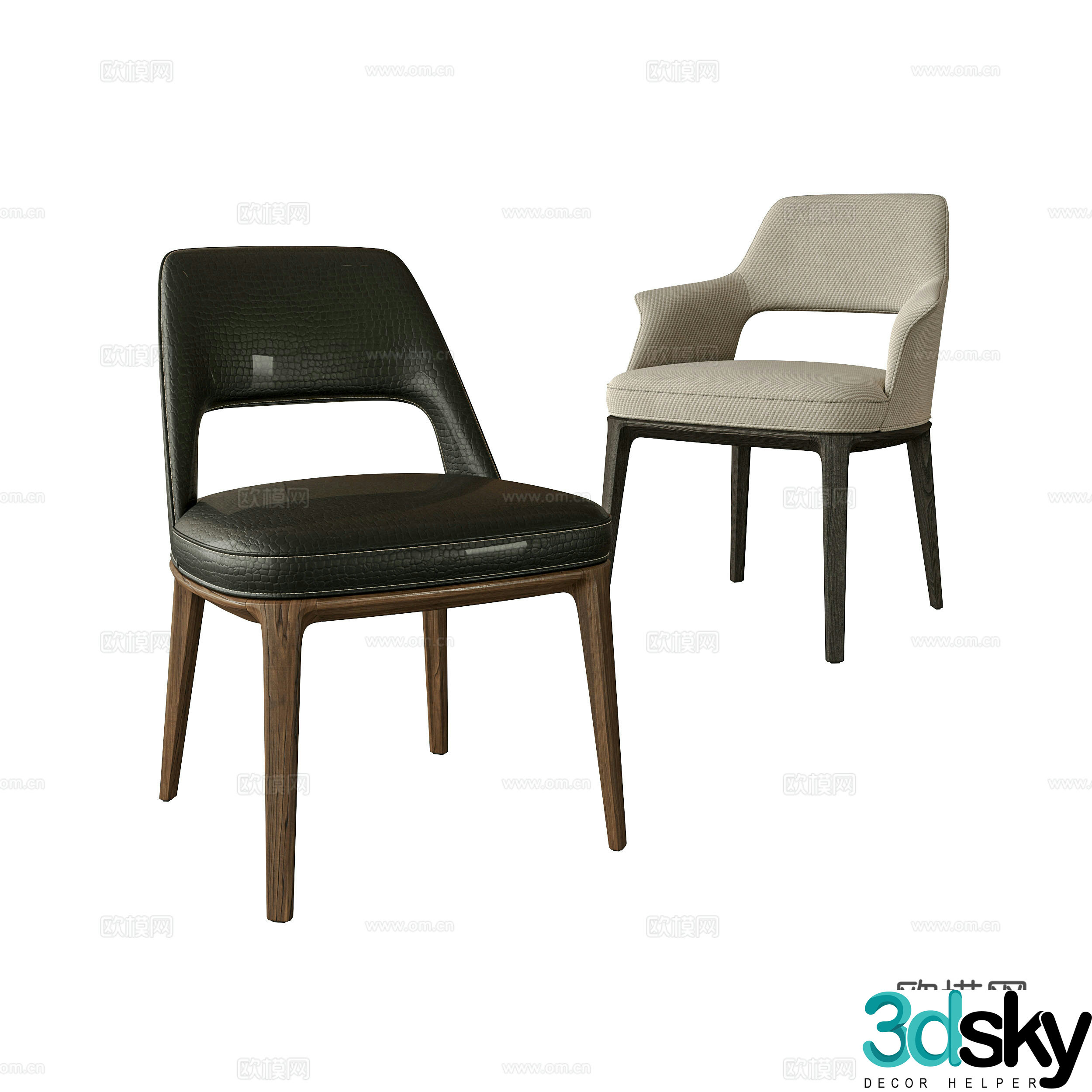Modern leisure chair 3d model