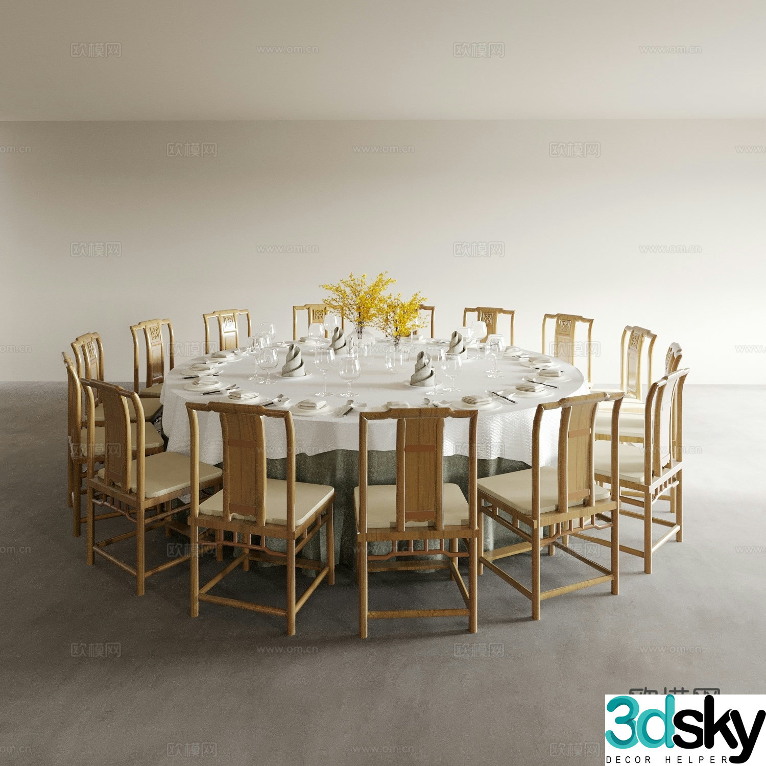 Dining table and chairs living and dining table and chairs dining table and chairs wine table and chair combination round wine table and chair 3D model