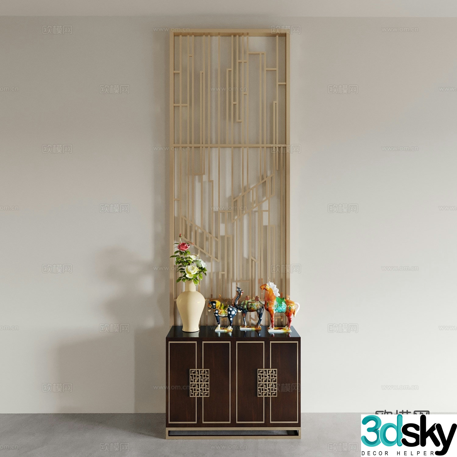 End view cabinet End view desk chest cabinet low cabinet entrance cabinet shoe cabinet 3d model
