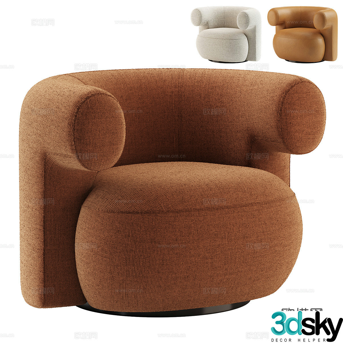 Burra lounge chair 3d model
