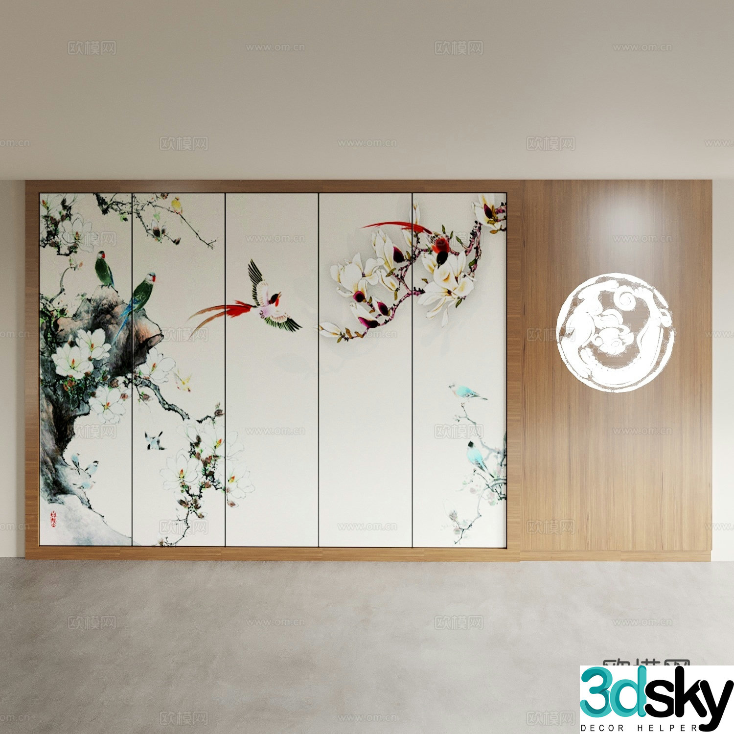Background wall Bedside background wall Sofa background wall Living room background wall Bedroom background wall Porch 3D model