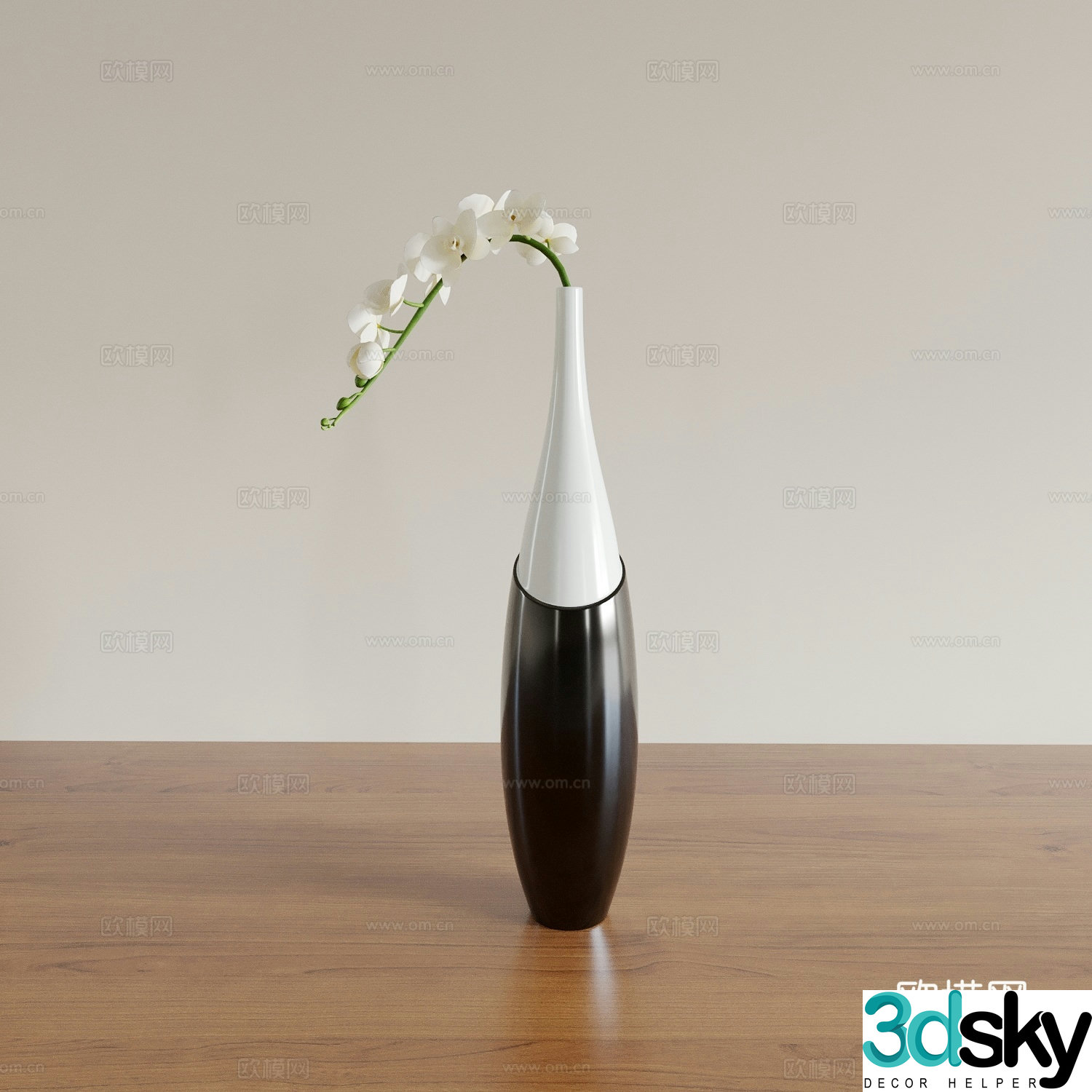 Vase Flower Art Flower Arrangement Green Plant Bonsai Pot Plant Indoor Green Plant Plant Ornament 3D Model