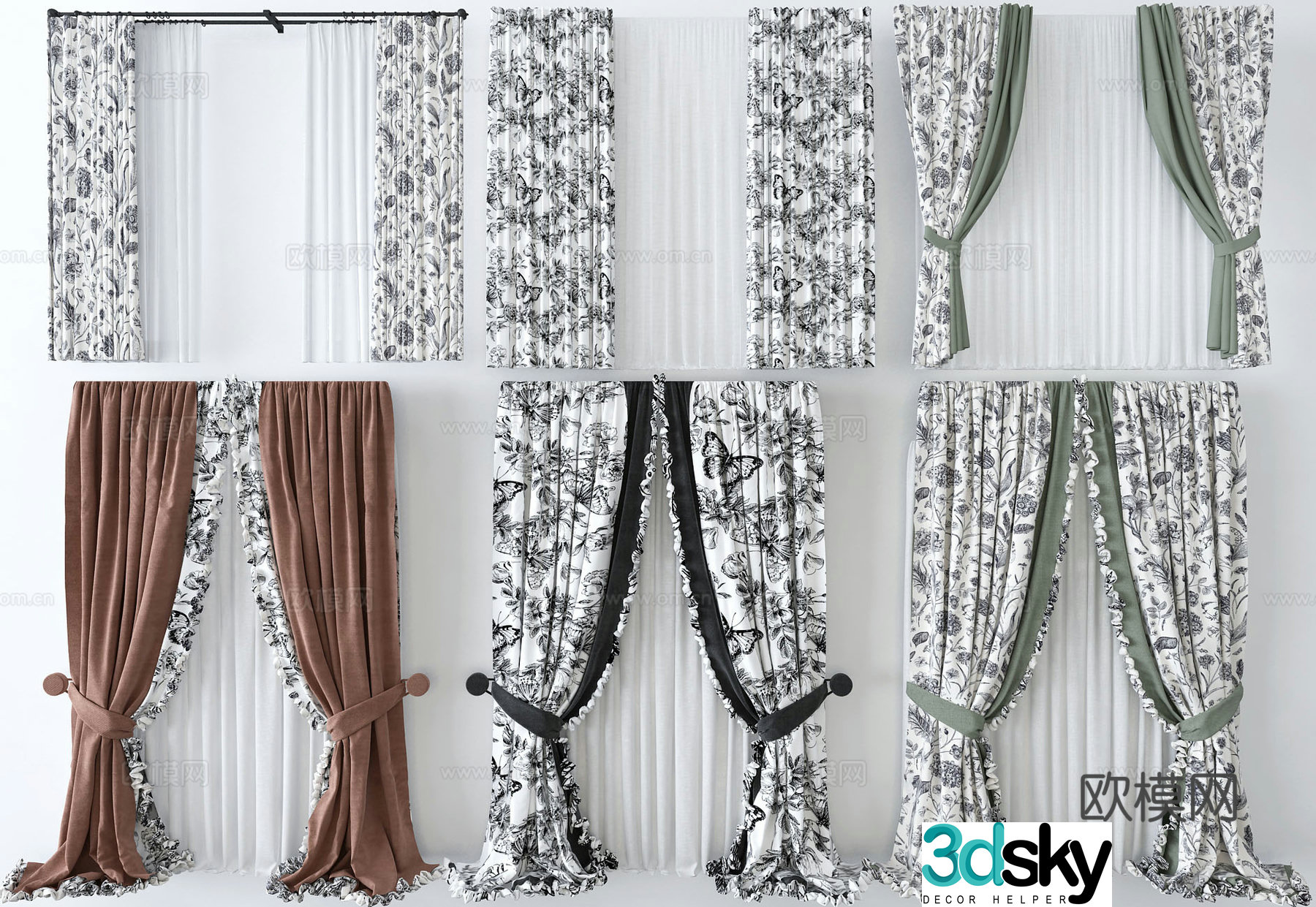 Curtain 3d model