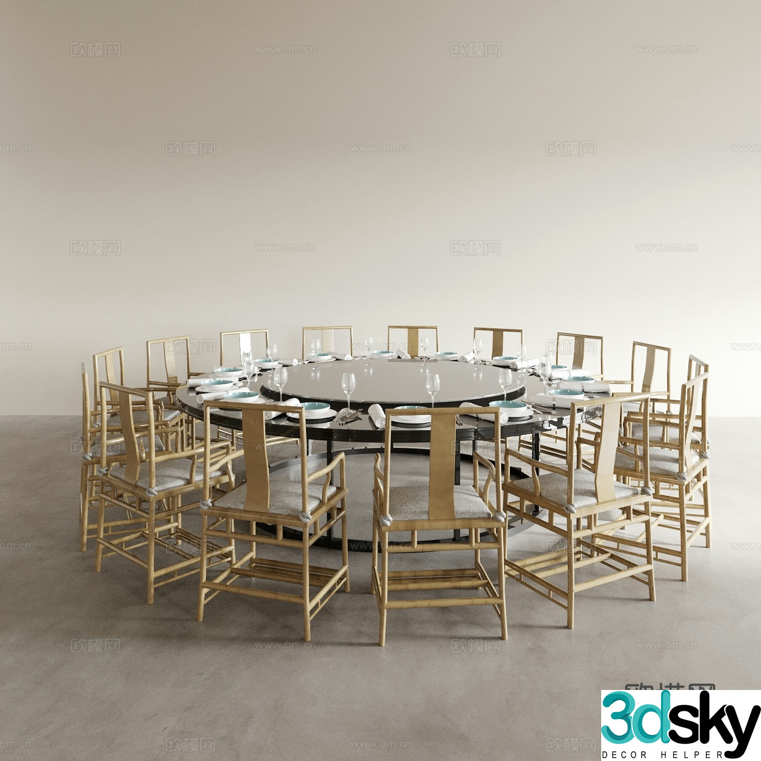 Dining table and chairs living and dining table and chairs dining table and chairs wine table and chair combination round wine table and chair 3D model