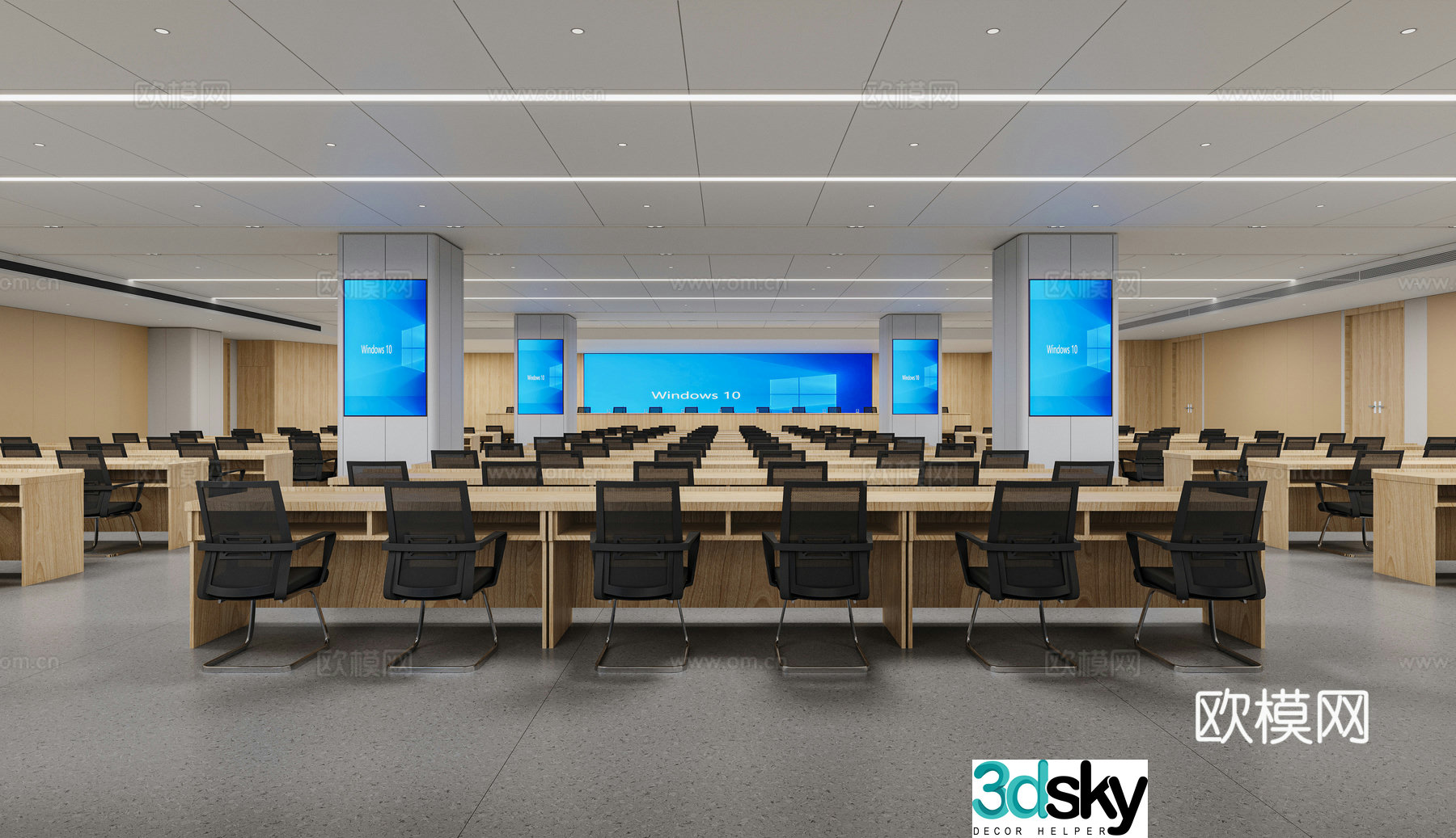Modern conference room 3D model 3D model