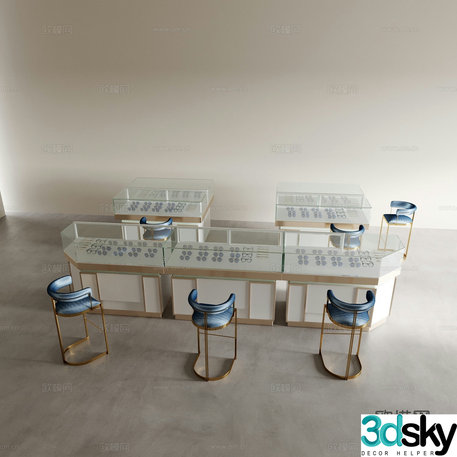 Counter Optician 3D Model