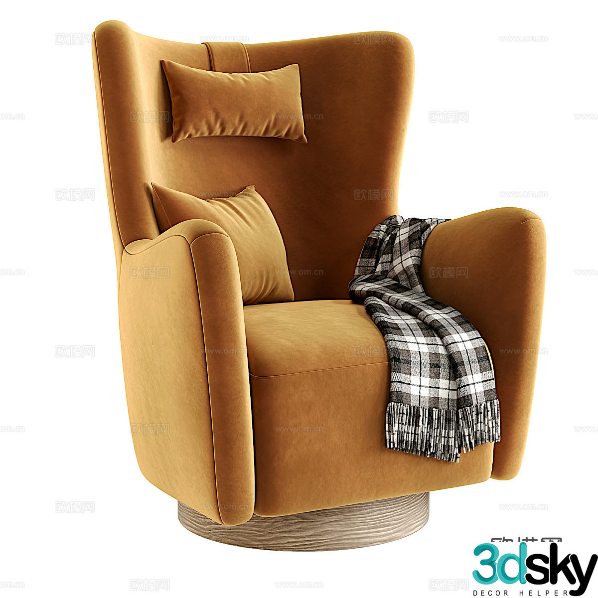 Sofa coffee table combination 3D model