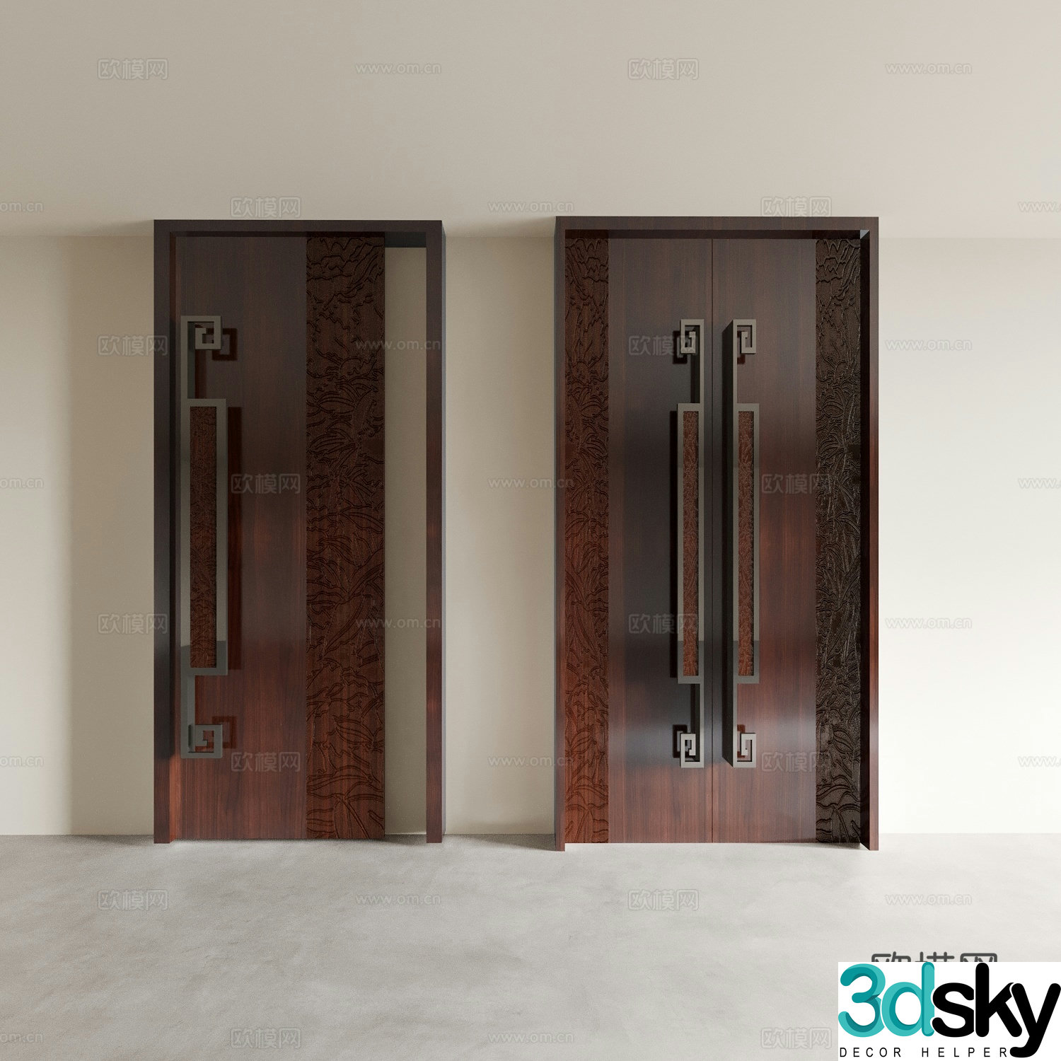 Security door main door entrance door outdoor door outdoor door single-open door swing door 3d model