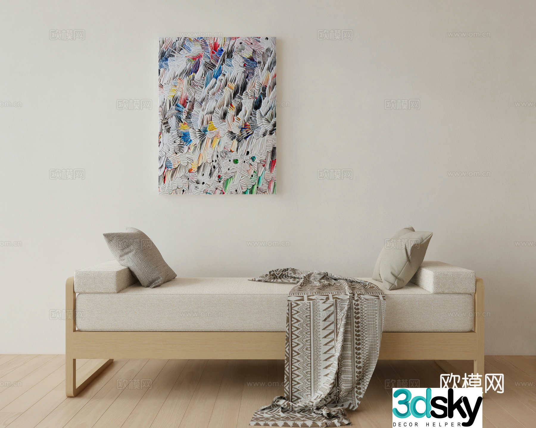Modern chaise longue chaise longue sofa chair 3d model