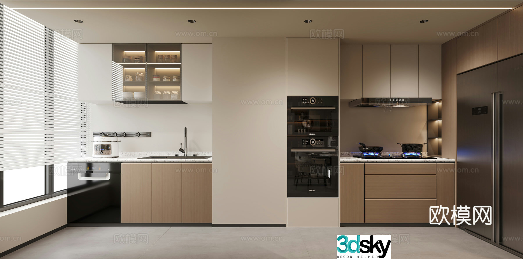 Modern kitchen 3d model