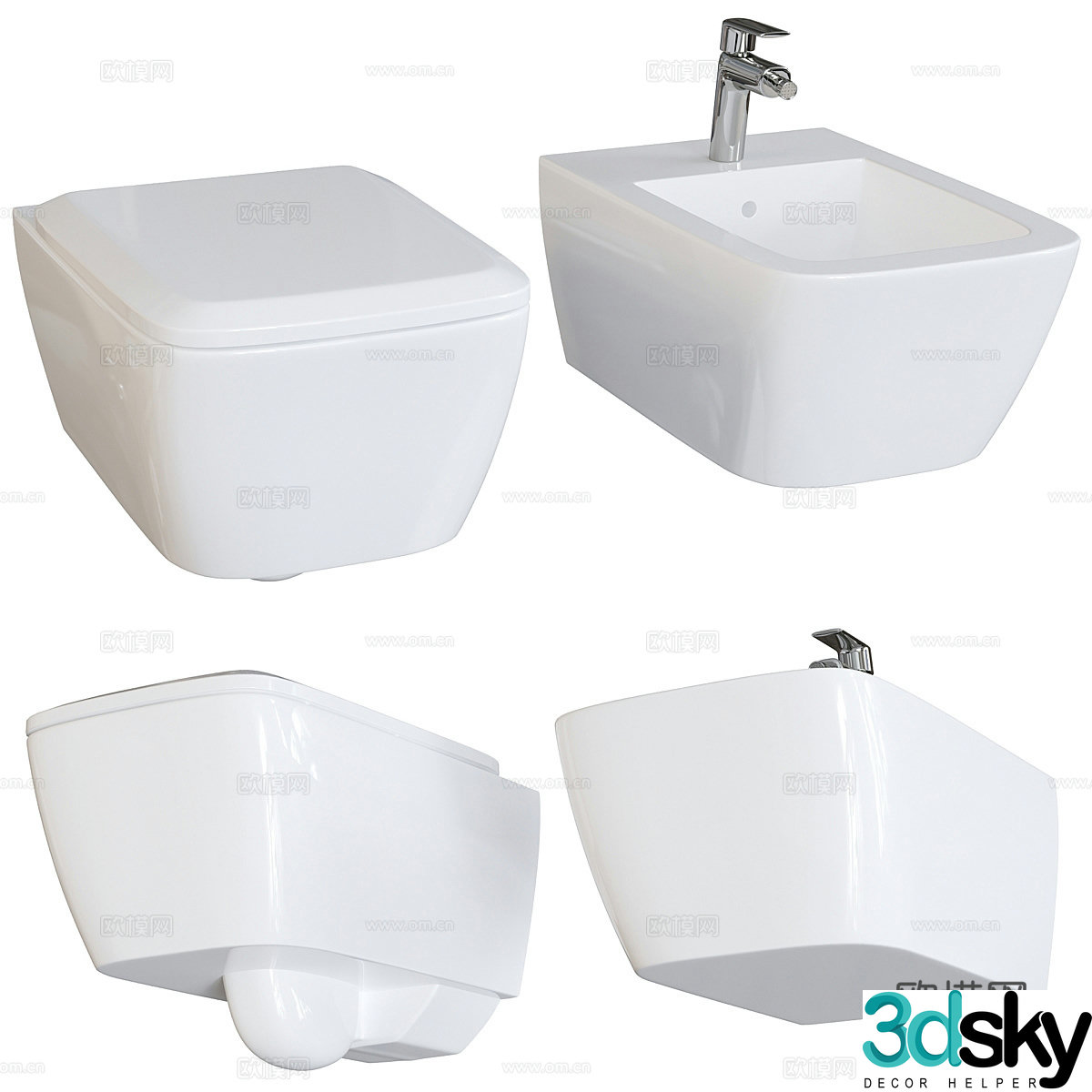 Toilet bidet 3d model
