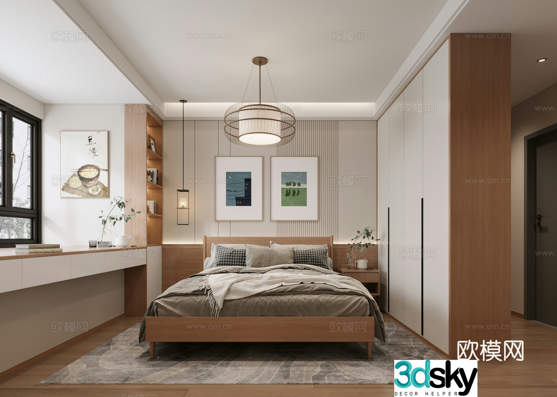 Modern bedroom 3d model
