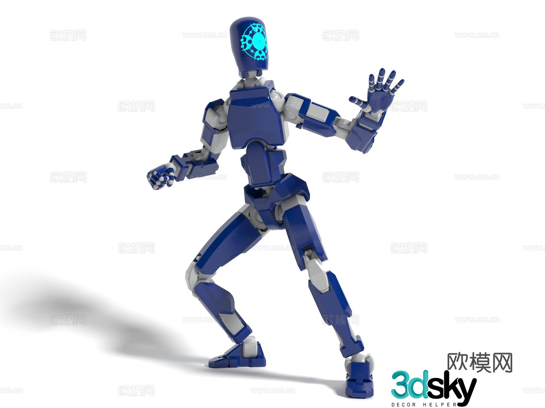 Modern style robot 3d model