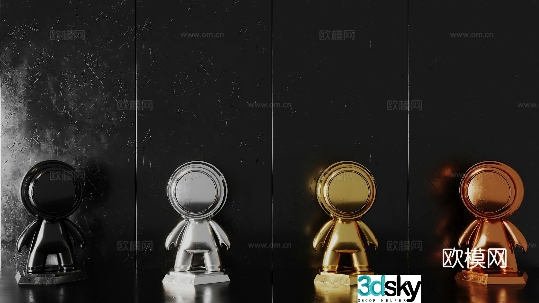 Art paint paint metal old metal 3d model