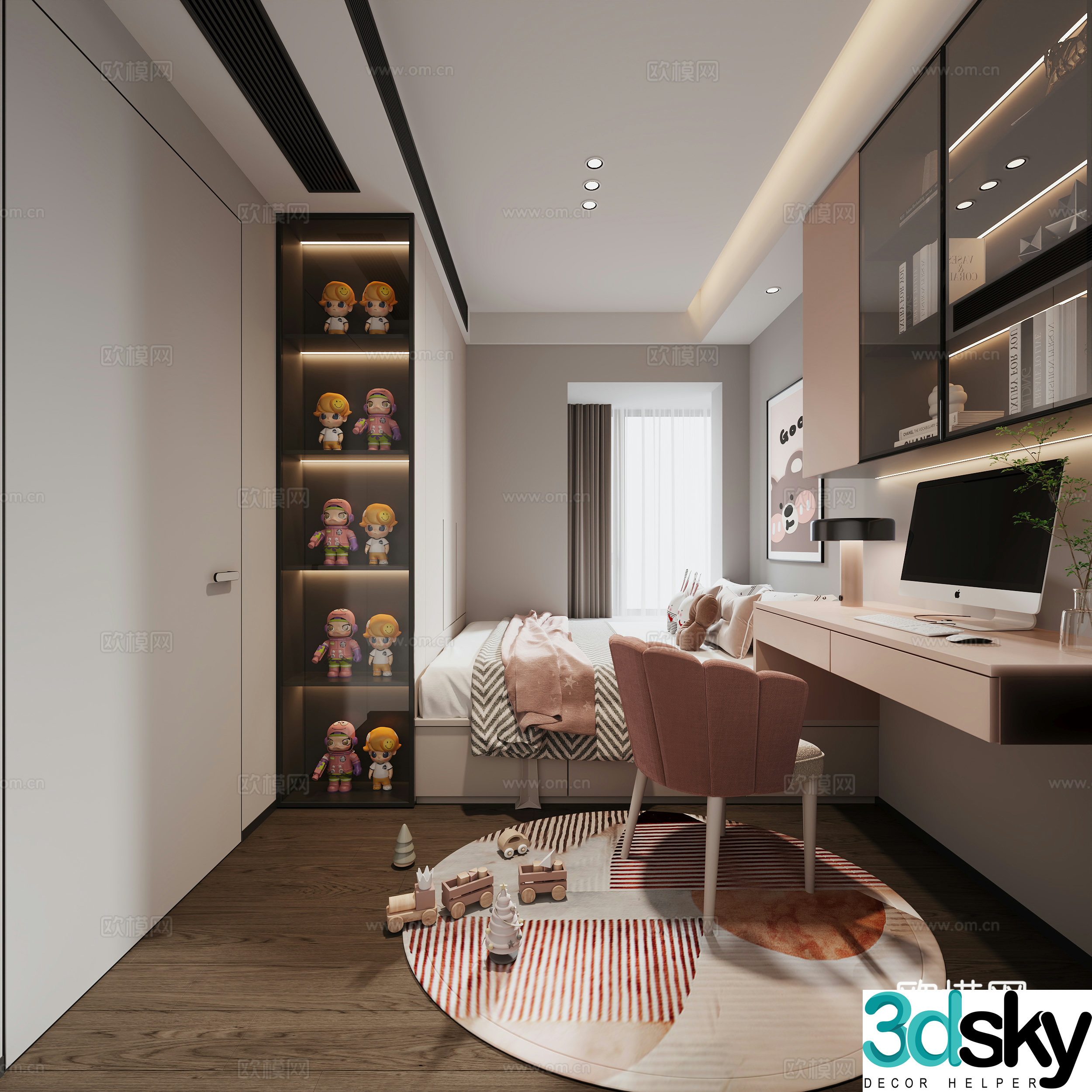 Modern bedroom 3d model