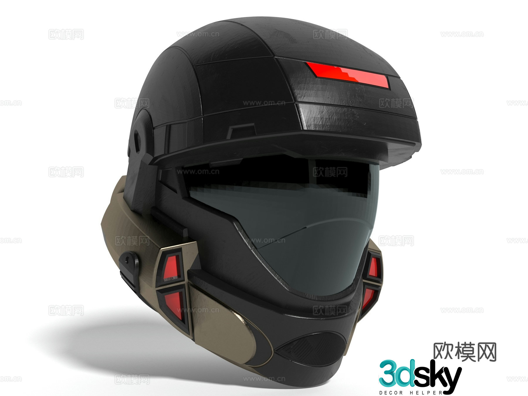 Modern style helmet 3d model