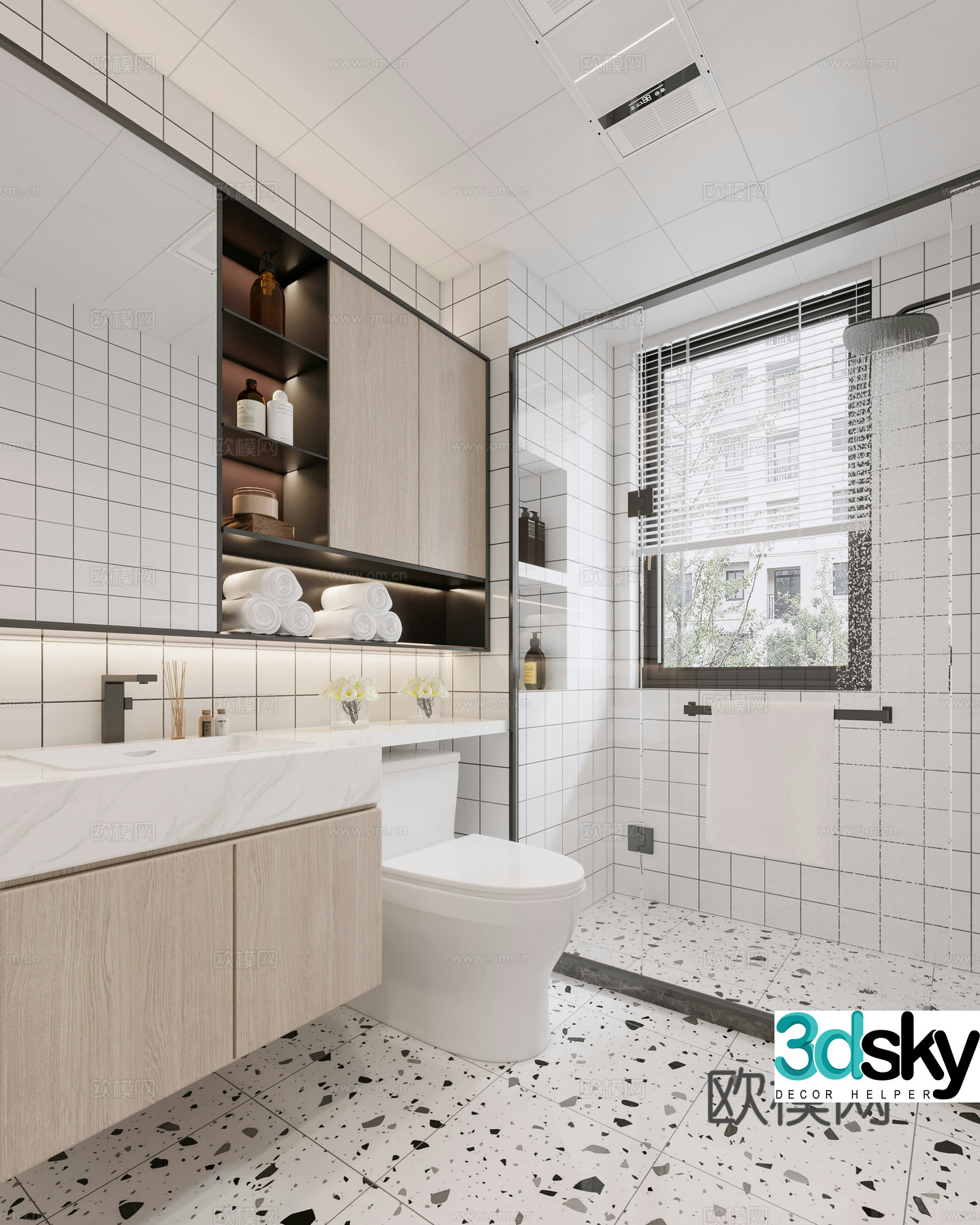Modern bathroom 3d model