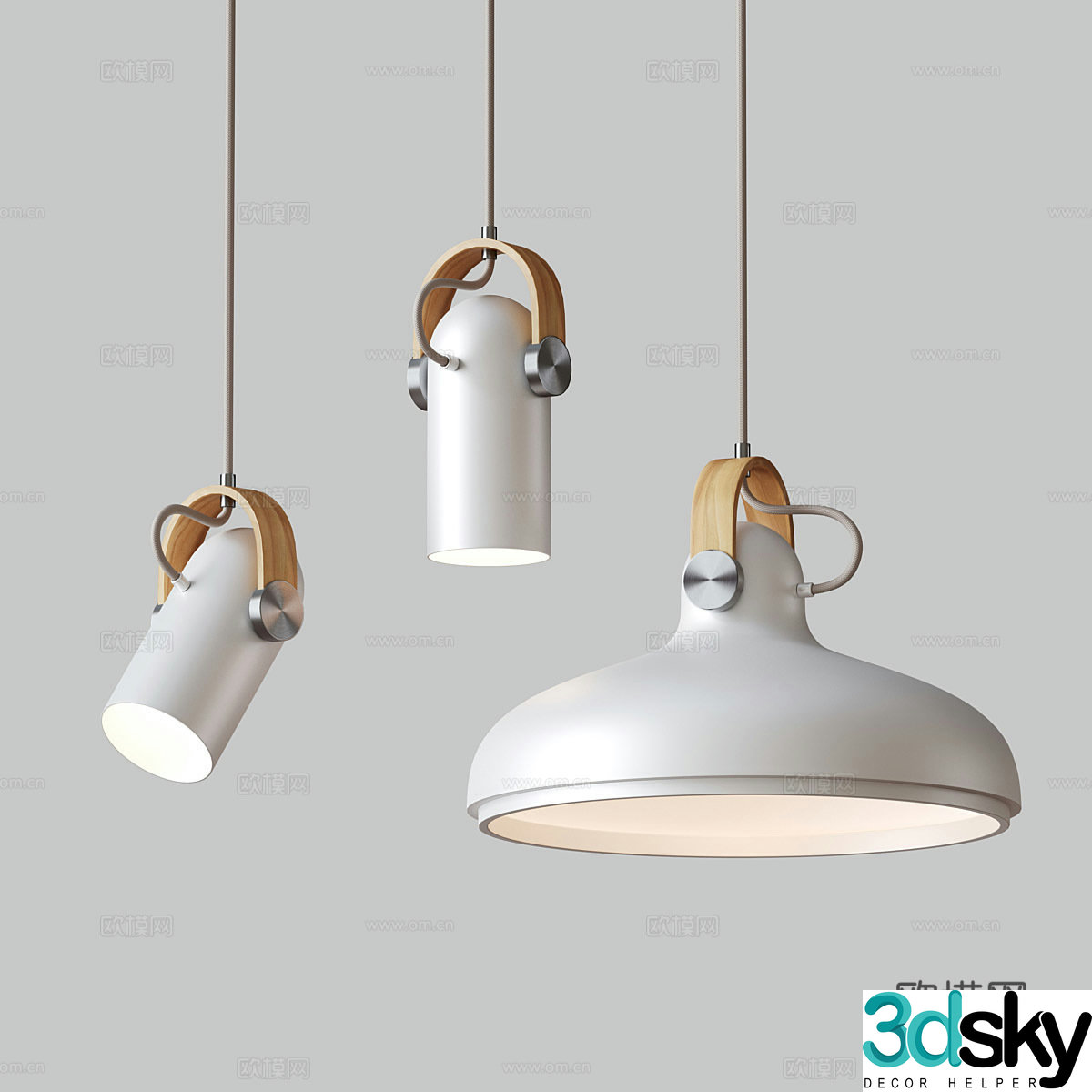 Chandelier combination Industrial style chandeliers Simple chandeliers Modeled chandeliers Restaurant chandeliers Bar chandeliers 3D model