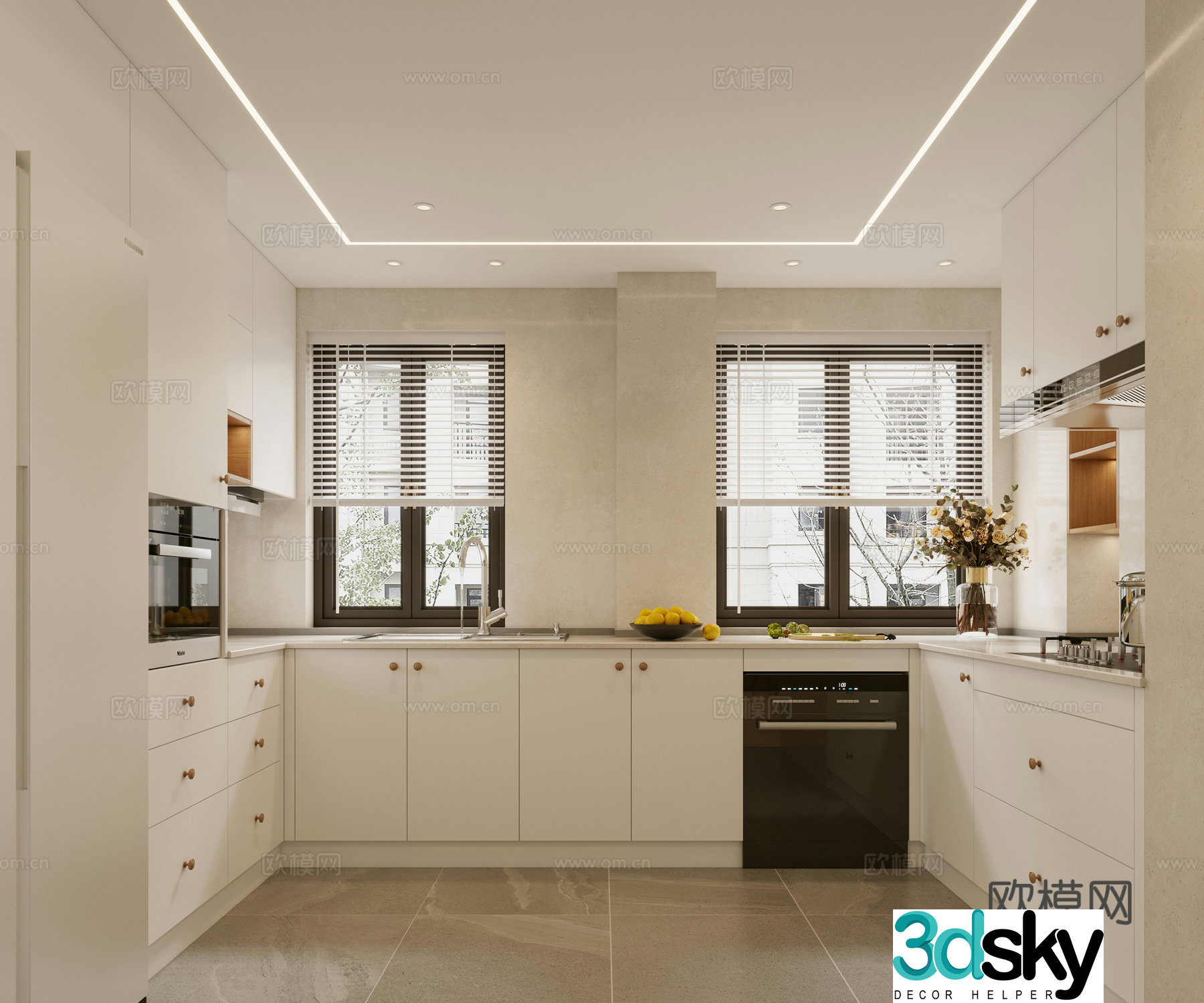 Modern kitchen 3d model