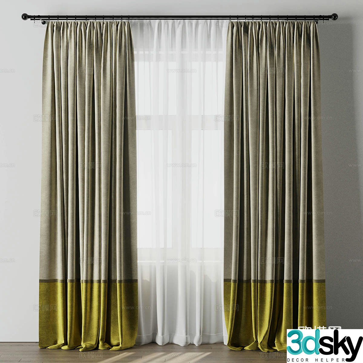 Curtain 3d model