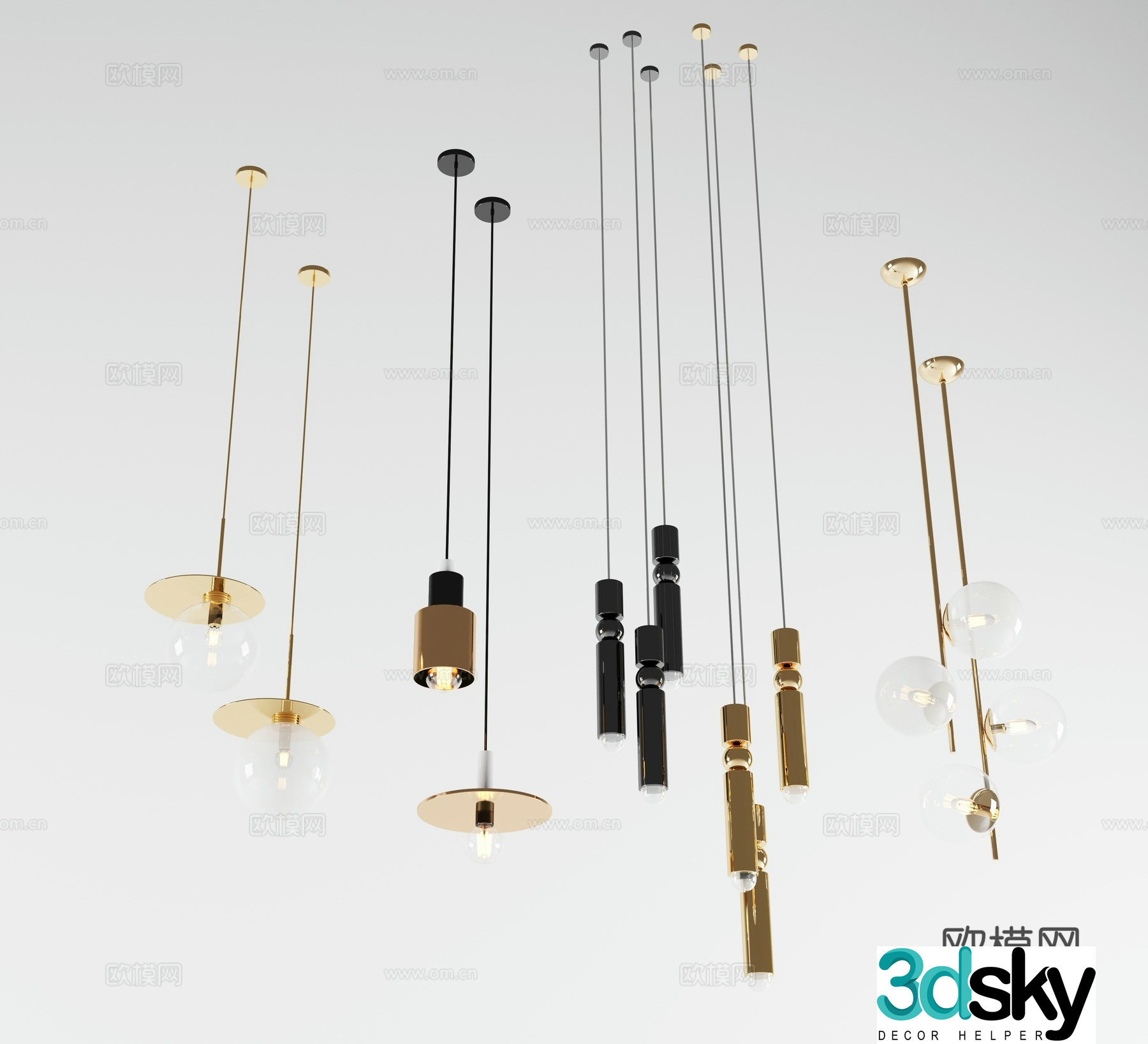 Lamp chandelier 3d model