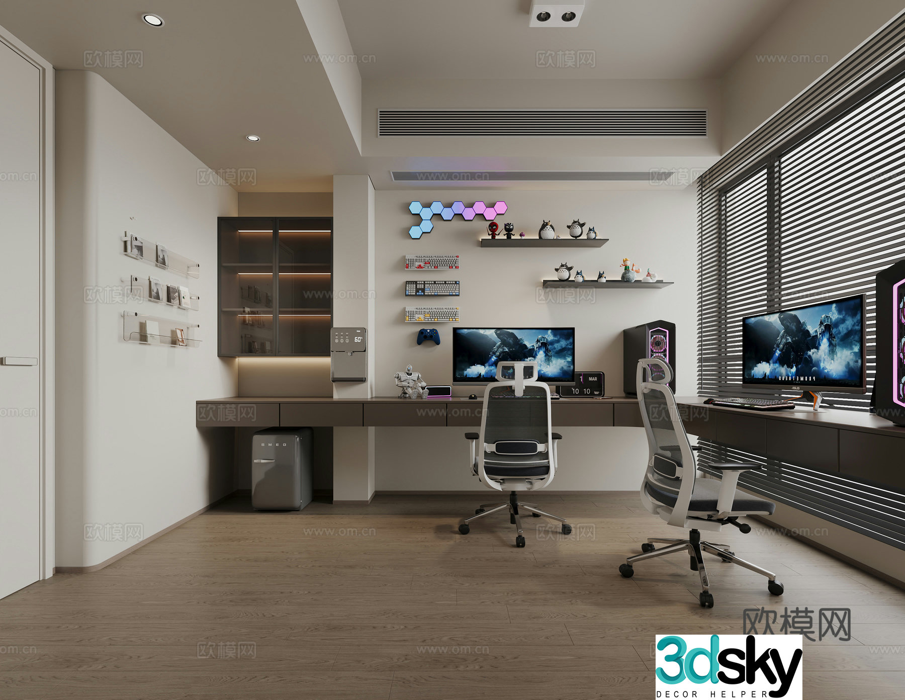 E-sports room 3d model