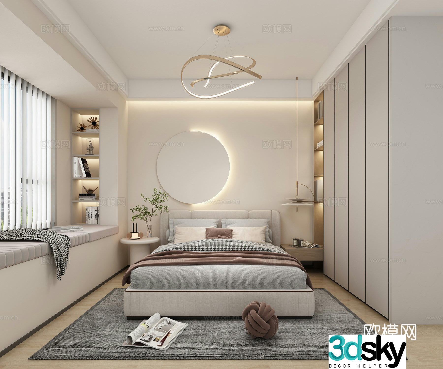 Modern bedroom 3d model