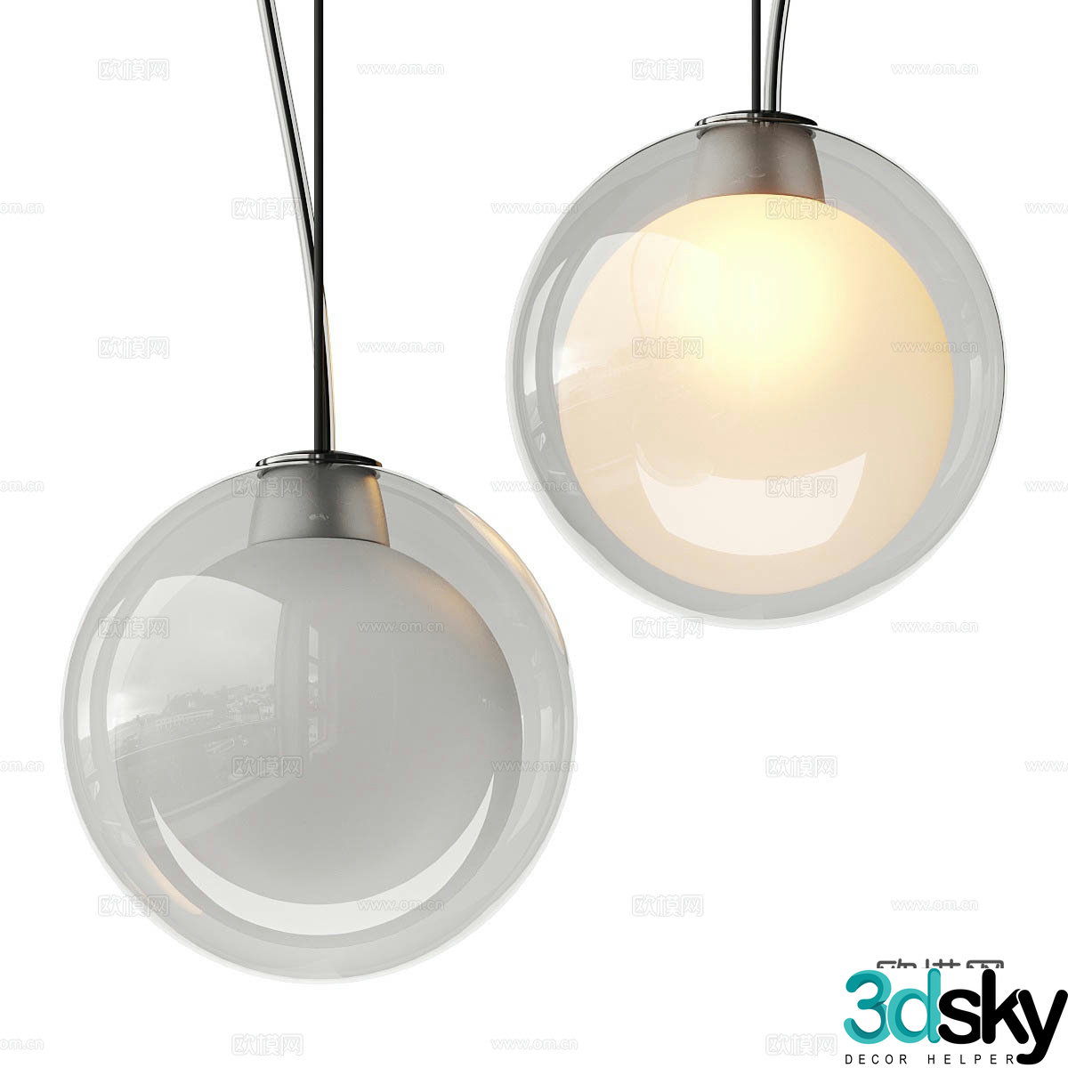 Crystal lamp 3d model
