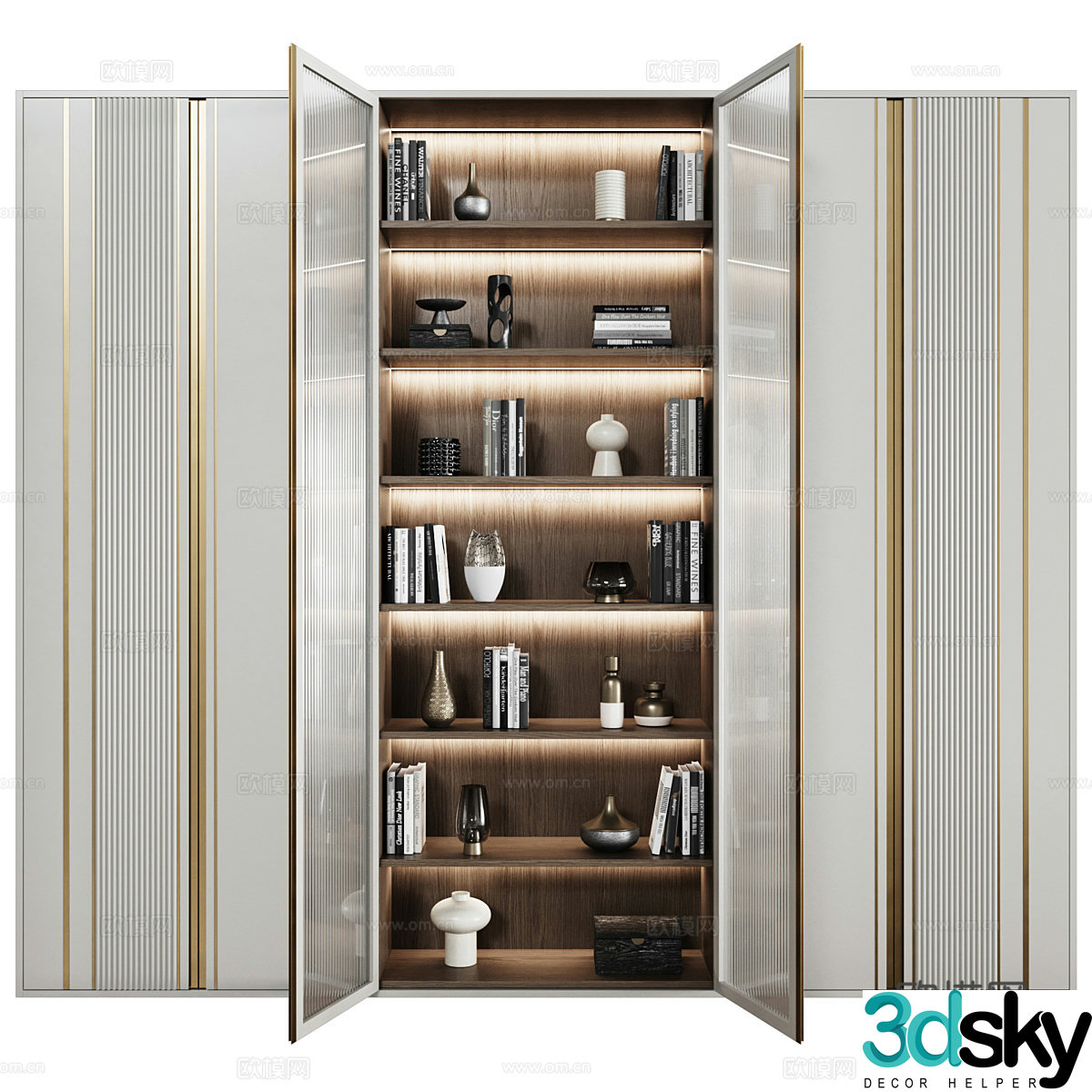 Display locker 3D model