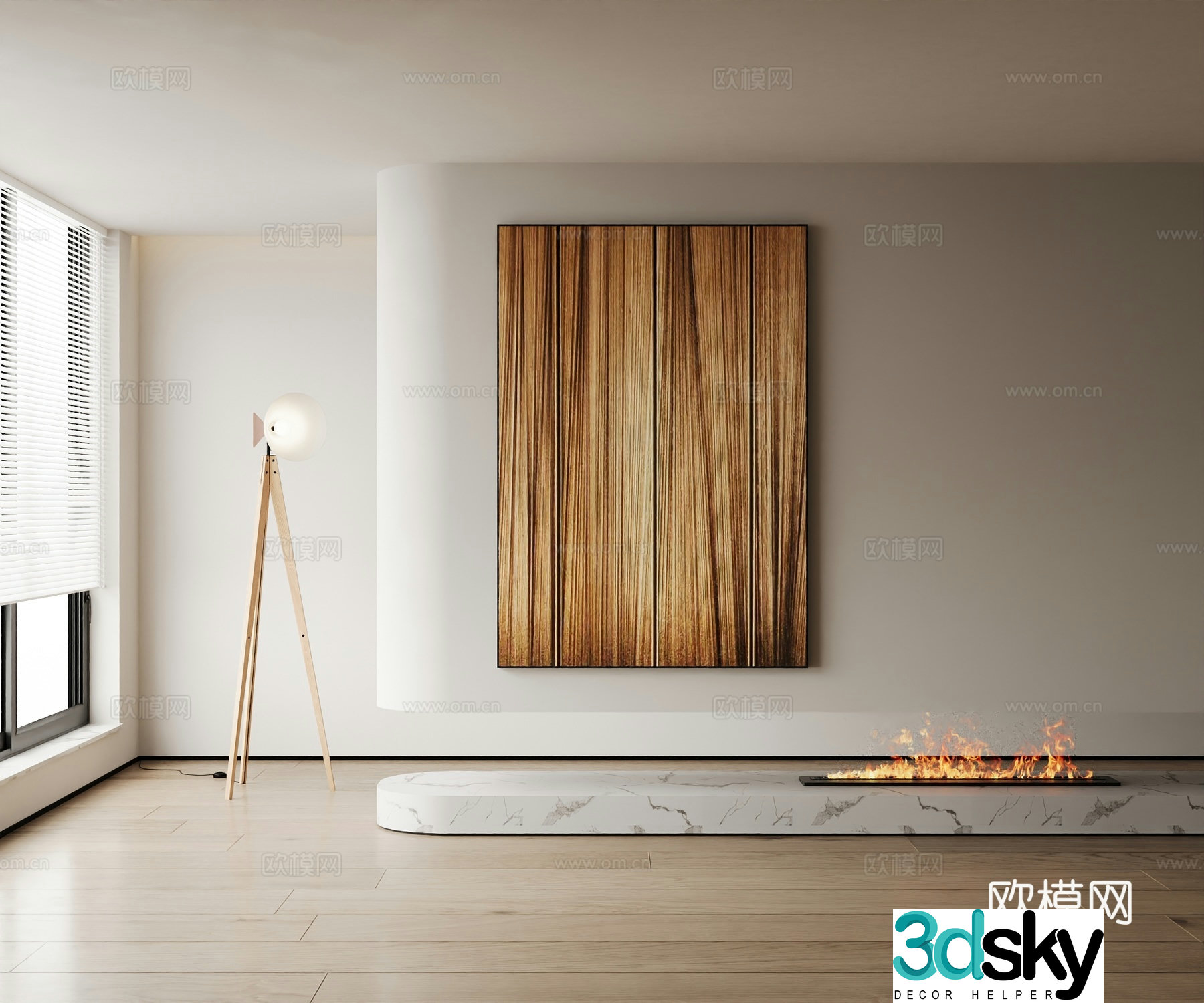 Modern decorative painting 3d model