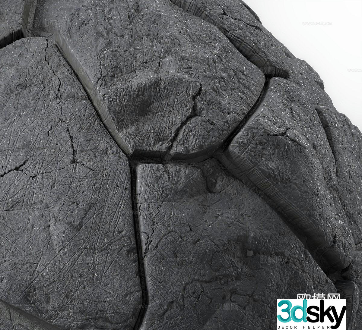 Foreign 4k seamless stone wall material seamless stone wall background wall stone spliced â€‹â€‹stone 3d model