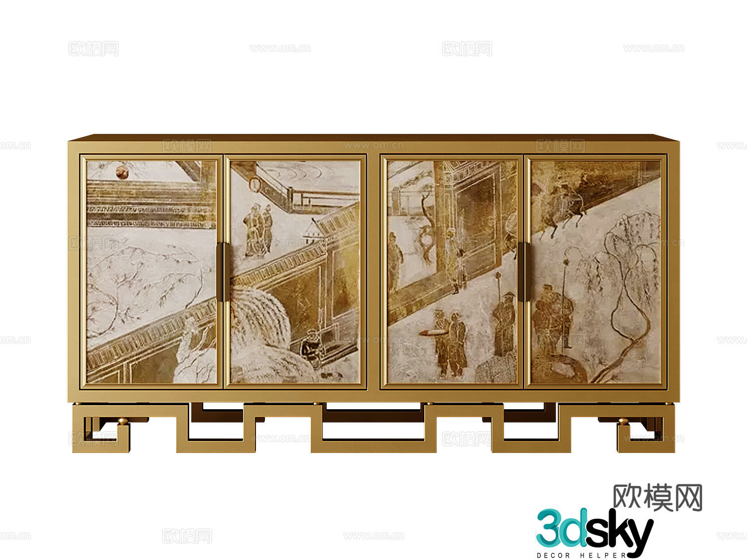 Modern sideboard 3D model