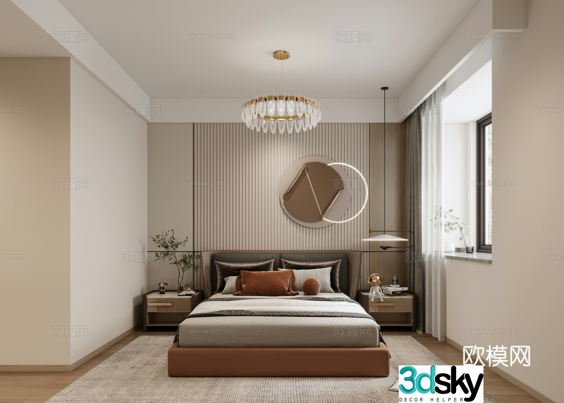 Modern bedroom 3d model